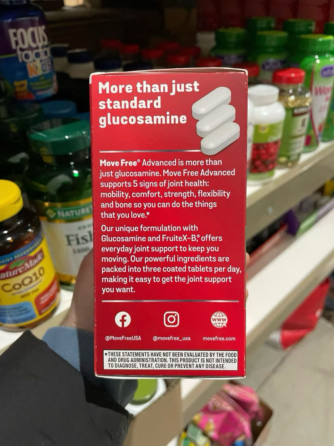 【保健品代发回国】Move Free 维骨力绿瓶装